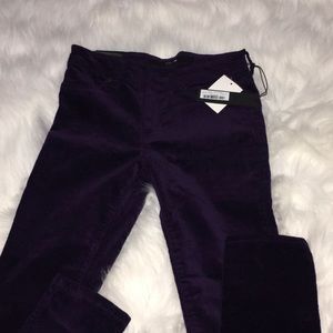 BNWT girls Joes Jeans Purple Velvet Jeans Size 14